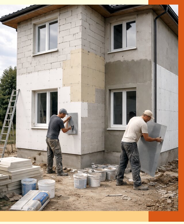 Утепление дома из газобетона в Магнитогорске от 4345 руб./м² — заказать у ТепломастерМгн